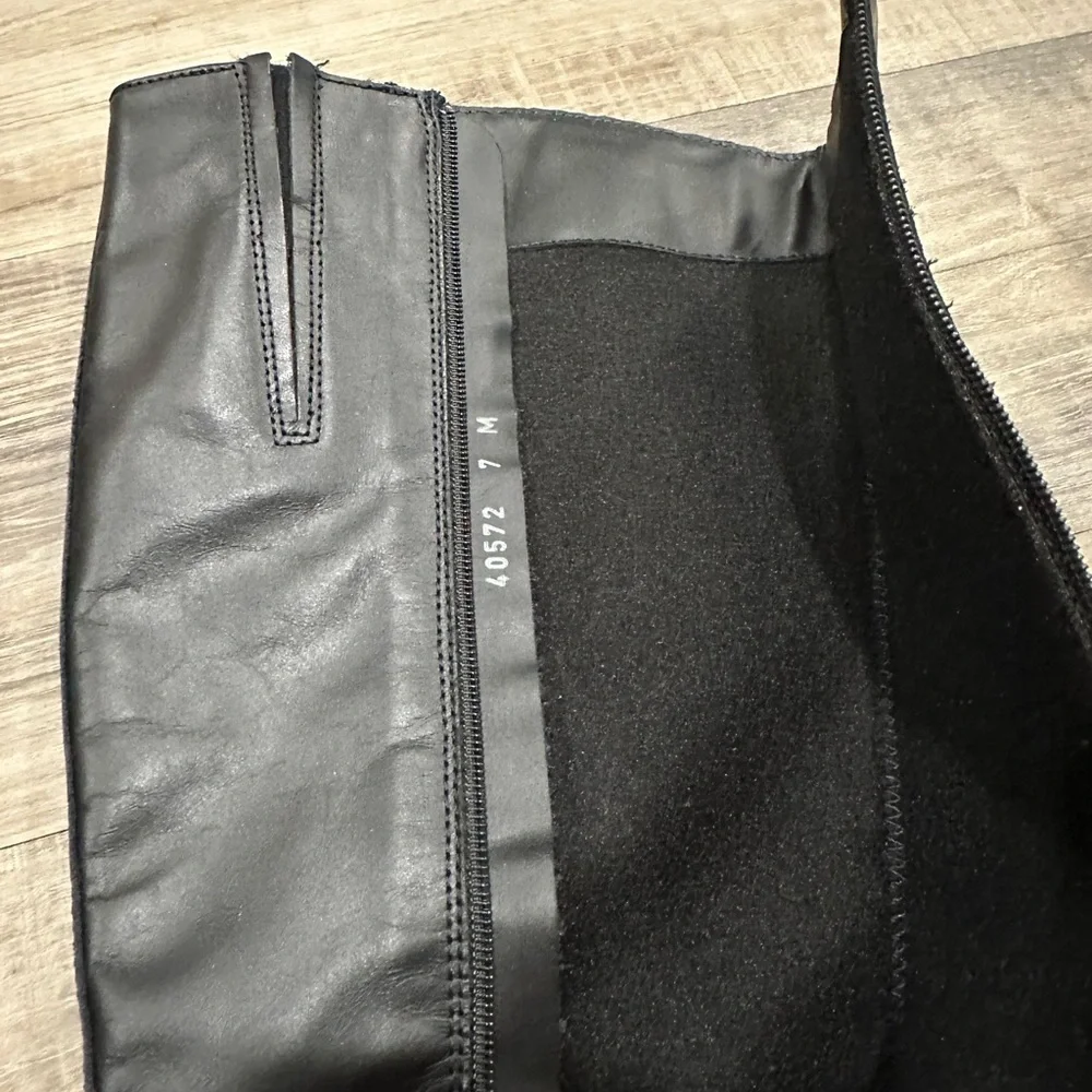 La Canadienne Women’s “Stevie” Black Leather Tall Boots – Size 7